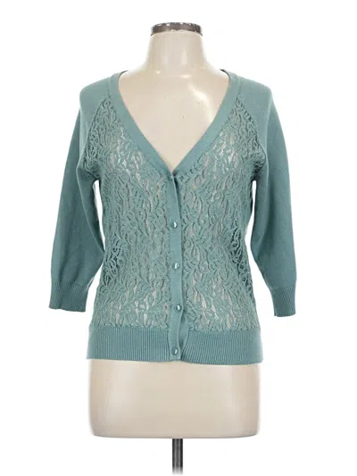 Pre-owned 89th & Madison Cardigan Sweater In Blue