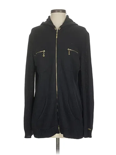 Pre-owned St John Zip Up Hoodie In Black