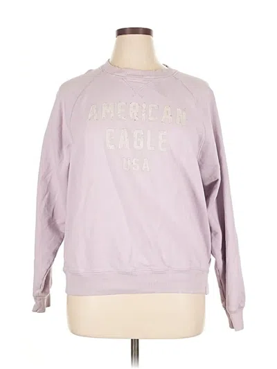 Pre-owned American Eagle Outfitters Sweatshirt In Purple