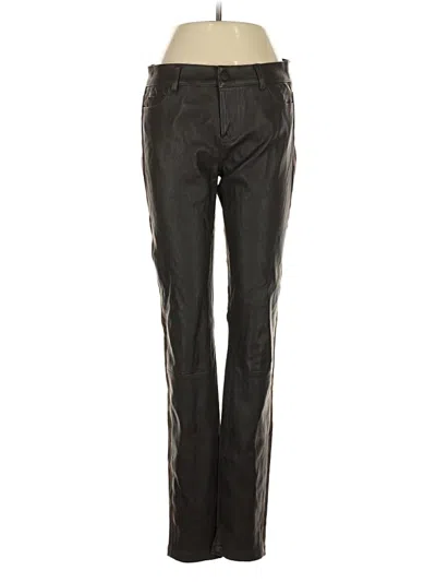 Pre-owned Vince Leather Pants In Black
