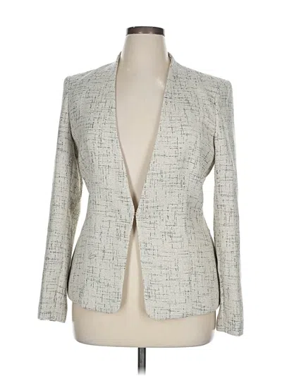 Pre-owned Dkny Blazer Jacket In White