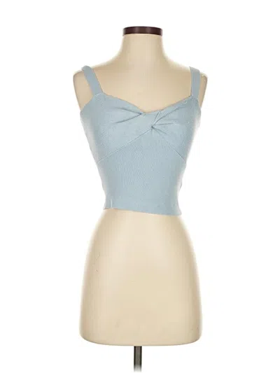 Pre-owned Abercrombie & Fitch Tank Top Blue Strapless Neckline Tops
