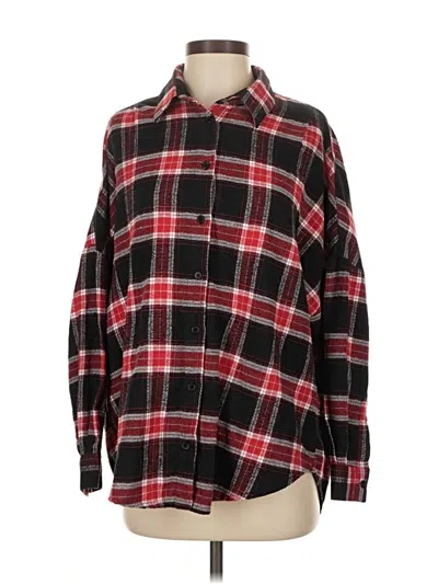 Pre-owned French Connection Long Sleeve Button Down Shirt In Red