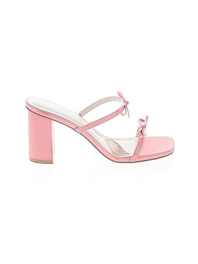 Pre-owned Oasis Society Heels In Pink