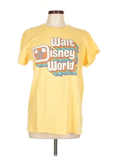 Pre-owned Disney Short Sleeve T-shirt In Yellow