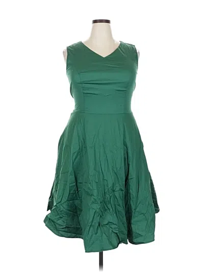 Pre-owned Assorted Brands Cocktail Dress In Green