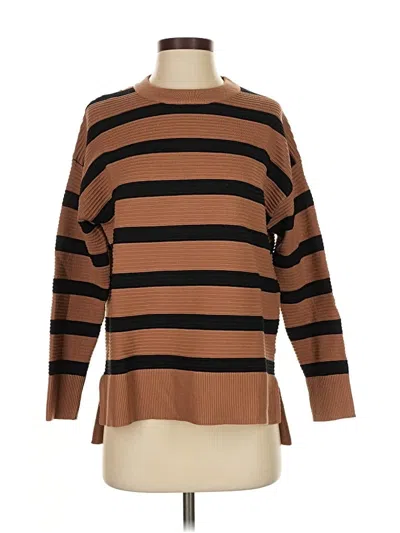 Pre-owned T Tahari Pullover Sweater In Brown