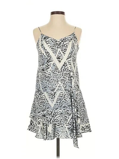 Pre-owned 1.state Casual Dress In Silver