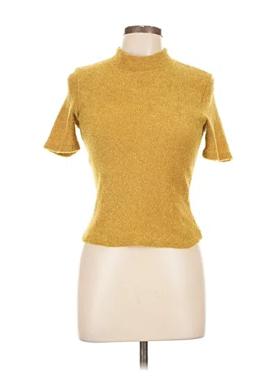 Pre-owned Sadie & Sage Turtleneck Sweater In Gold