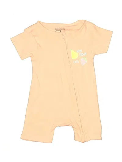 Pre-owned Duck Duck Goose Babies' Short Sleeve Onesie In Yellow