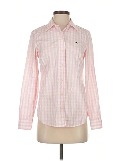 Pre-owned Vineyard Vines Long Sleeve Button Down Shirt In Pink