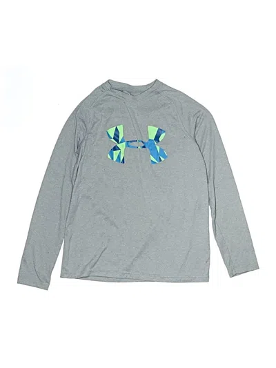 Pre-owned Under Armour Kids' Long Sleeve T-shirt In Gray