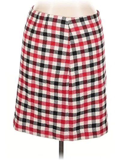 Pre-owned Talbots Wool Skirt In Red