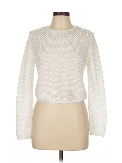 Pre-owned Zara Pullover Sweater In White