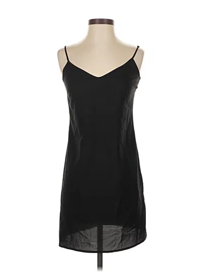 Pre-owned Club Monaco Sleeveless Silk Top Black Strapless Neckline Tops