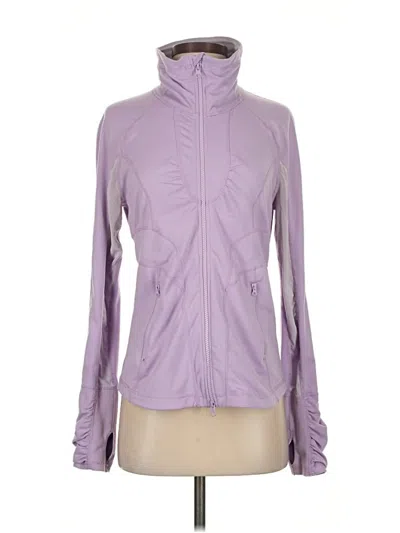 Pre-owned Zella Track Jacket In Purple