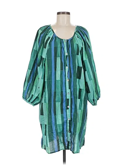 Pre-owned Natalie Martin Casual Dress In Green