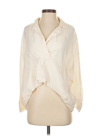 Pre-owned By Anthropologie 3/4 Sleeve Blouse In White