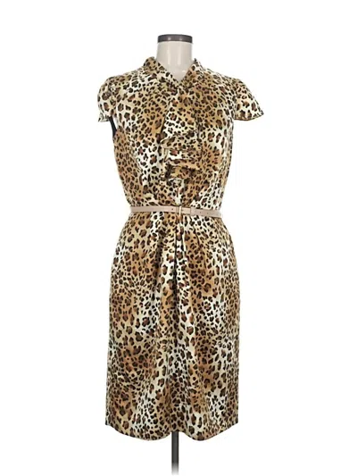 Pre-owned Tahari By Asl Casual Dress In Brown