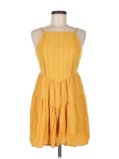 Pre-owned Wild Fable Casual Dress In Yellow