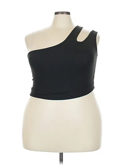 Pre-owned Yitty Tube Top Black One Shoulder Neckline Tops