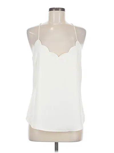 Pre-owned J.crew Factory Store Sleeveless Blouse In White