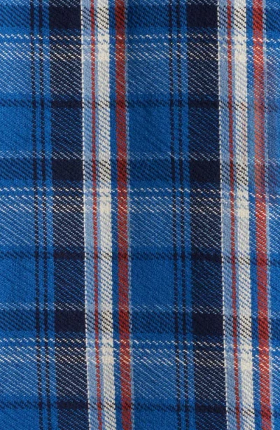 Edwin Plaid Cotton Button-up Work Shirt In Multi