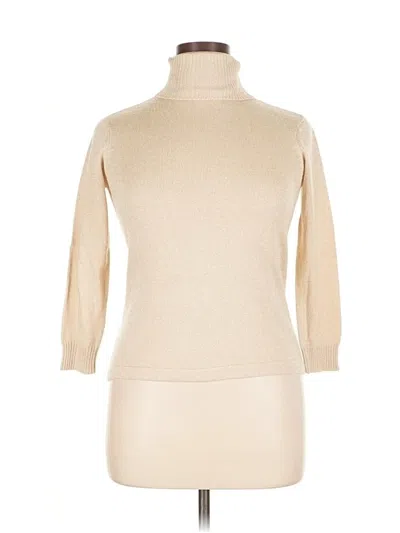 Pre-owned Talbots Silk Pullover Sweater In Brown