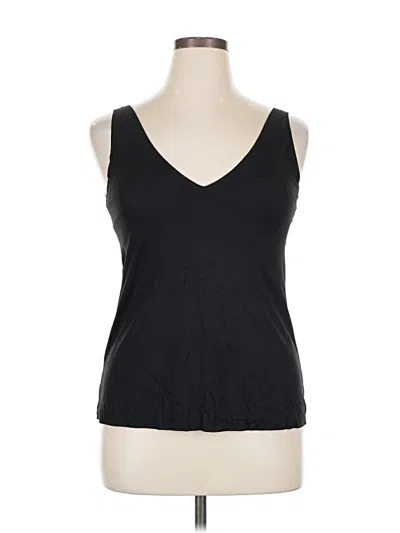 Pre-owned Soma Sleeveless Top Black V Neck Tops
