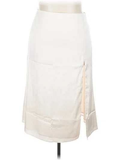 Pre-owned Backyard Roses Casual Skirt In White