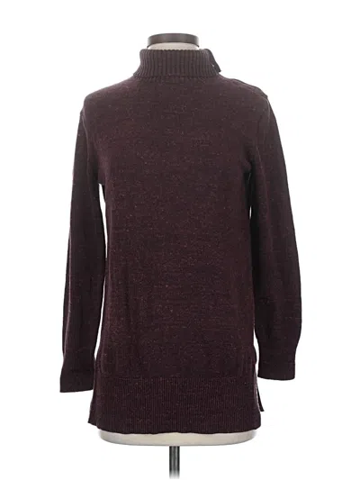 Pre-owned Gap Turtleneck Sweater In Burgundy