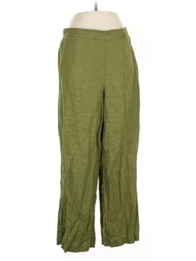 Pre-owned Boden Linen Pants In Green