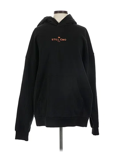 Pre-owned Assorted Brands Pullover Hoodie In Black