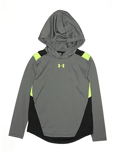 Pre-owned Under Armour Kids' Pullover Hoodie In Gray