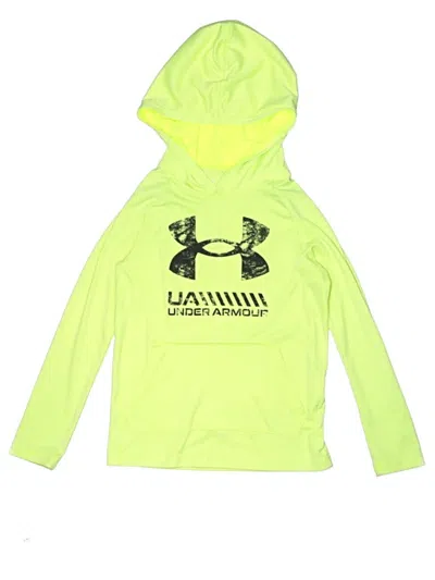 Pre-owned Under Armour Kids' Pullover Hoodie In Yellow