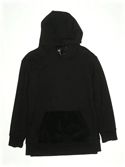 Pre-owned Athleta Girl Kids' Pullover Hoodie In Black