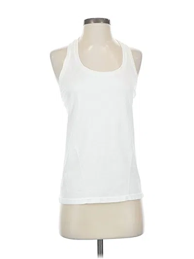 Pre-owned Fabletics Tank Top Ivory Halter Neckline Tops In White