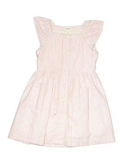 Pre-owned Crewcuts Outlet Kids' Dress In Pink