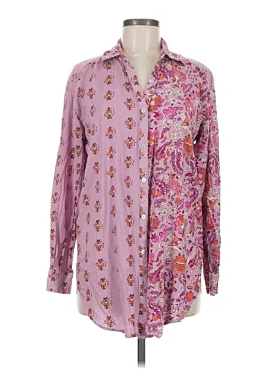 Pre-owned Knox Rose Long Sleeve Polo Shirt In Pink