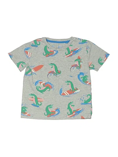 Pre-owned Mini Boden Kids' Short Sleeve T-shirt In Silver