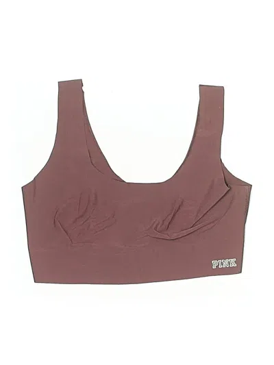 Pre-owned Victoria's Secret Pink Sleeveless Top Burgundy Scoop Neck Tops