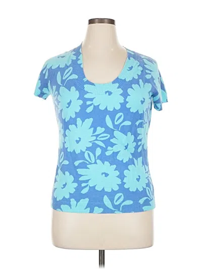 Pre-owned New York And Company Cardigan Sweater In Blue