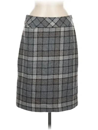 Pre-owned L.l.bean Wool Skirt In Gray