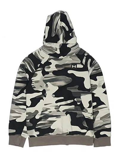 Pre-owned Under Armour Kids' Pullover Hoodie In Silver