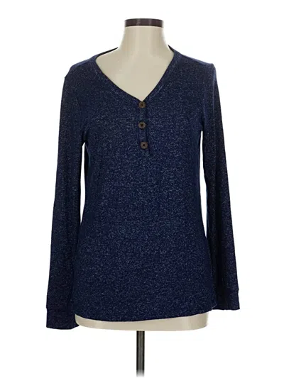 Pre-owned St. John's Bay Cardigan Sweater In Blue