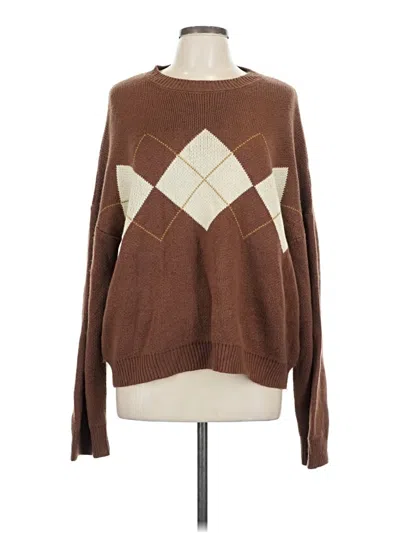 Pre-owned Fashion Pullover Sweater In Brown