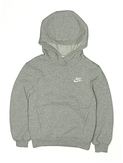 Pre-owned Nike Kids' Pullover Hoodie In Gray