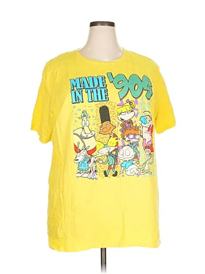 Pre-owned Nickelodeon Short Sleeve T-shirt In Yellow