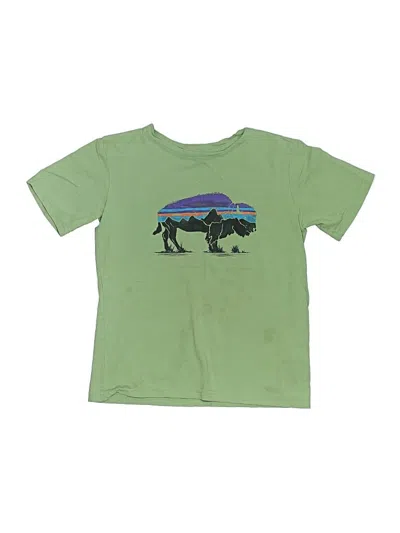Pre-owned Patagonia Kids' Short Sleeve T-shirt In Green