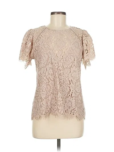 Pre-owned Generation Love Short Sleeve Blouse In Brown